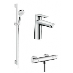 Набор для душа с термостатом HansGrohe Talis Ecostat, 71711000+27035000